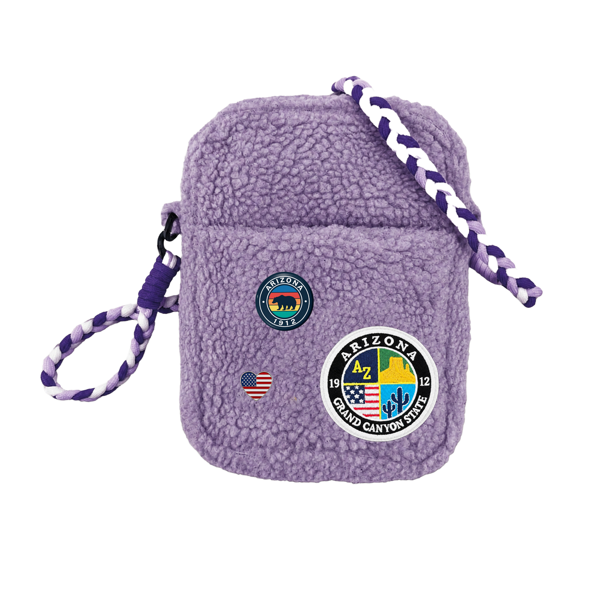 Arizona Sherpa Mini Crossbody Bag | Cozy Travel Shoulder Bag