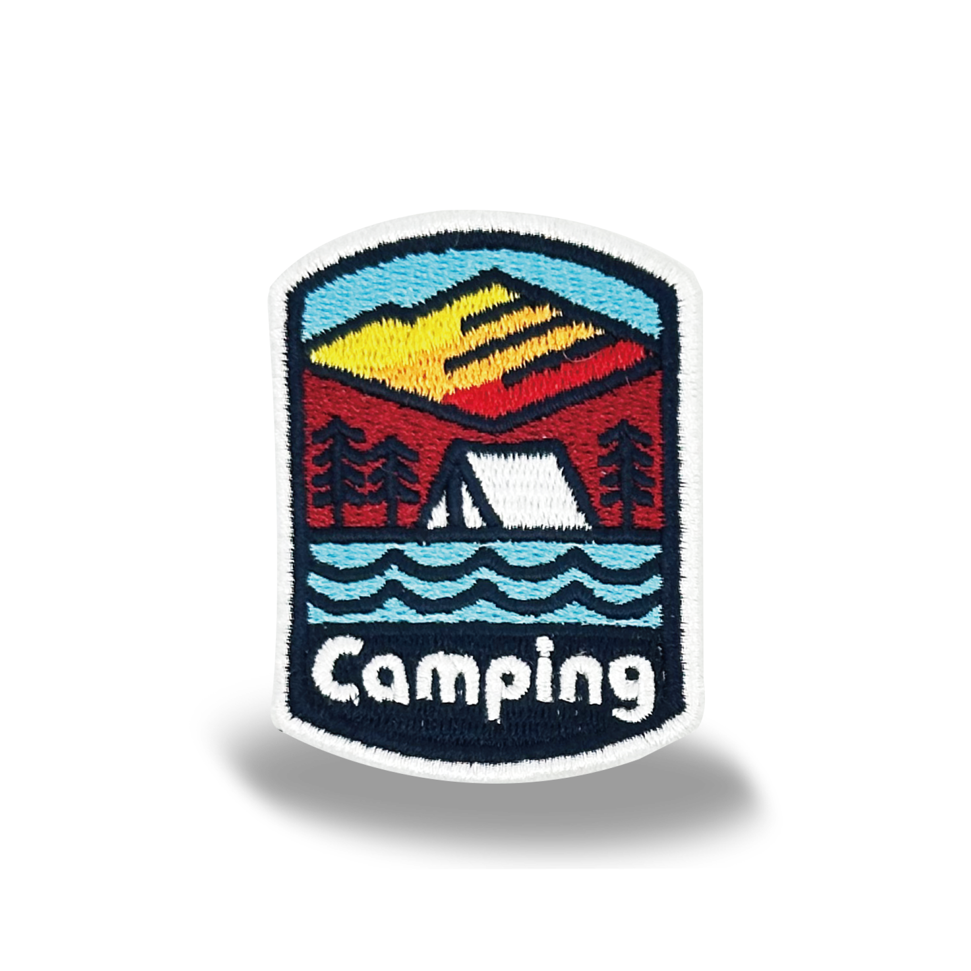 Camping Iron On Embroidery Patch