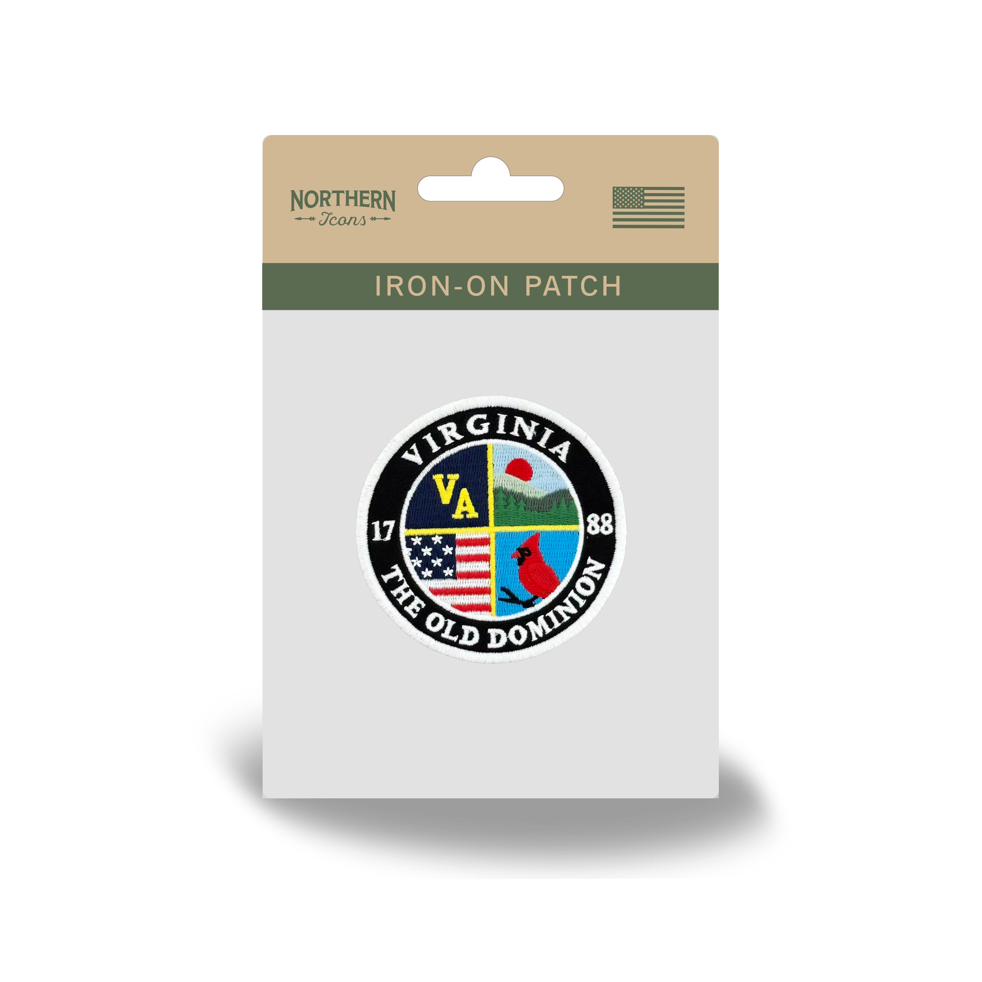 Virginia State Embroidered Iron-On Patch – Old Dominion Travel Souvenir Badge