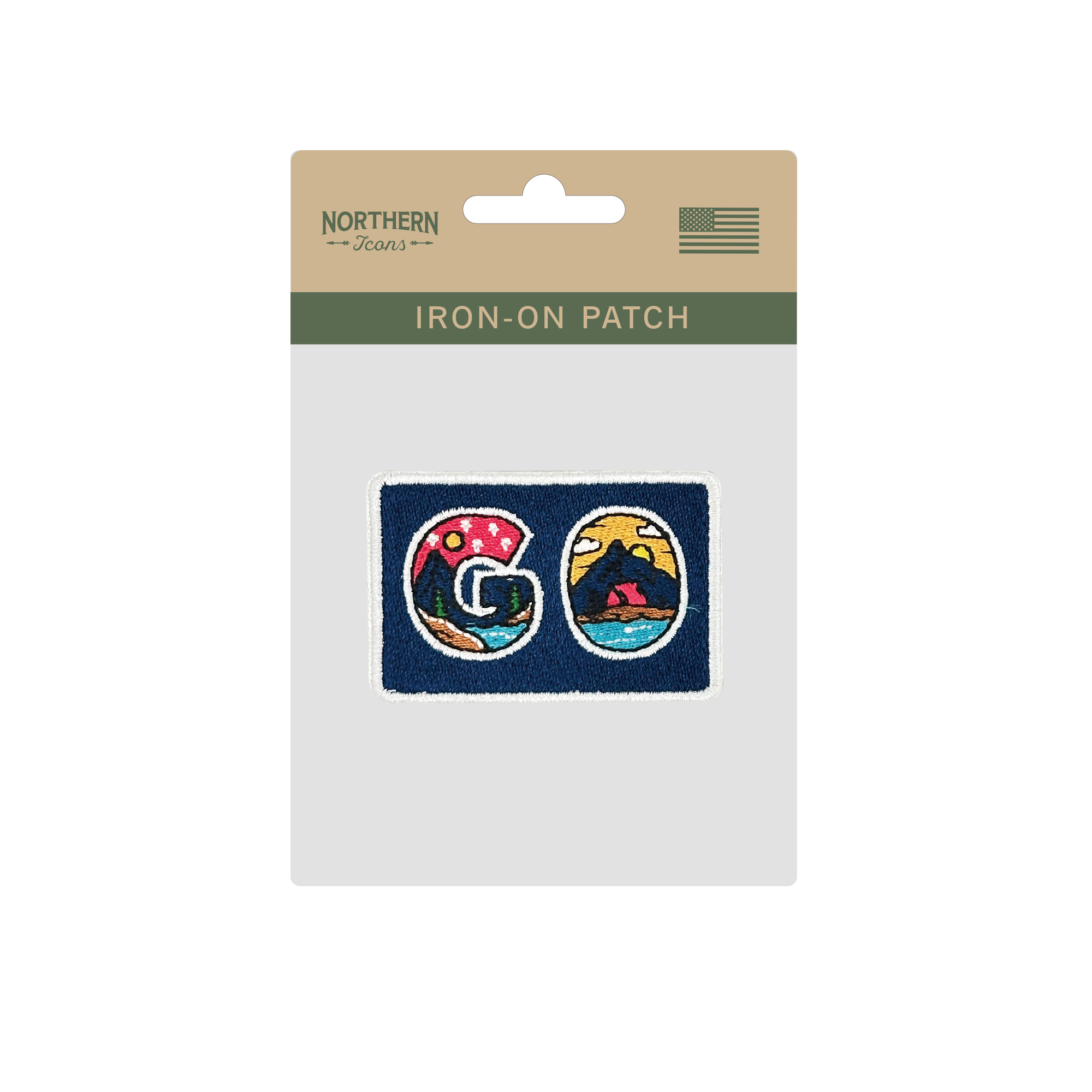 GO Adventure Iron On Embroidery Patch