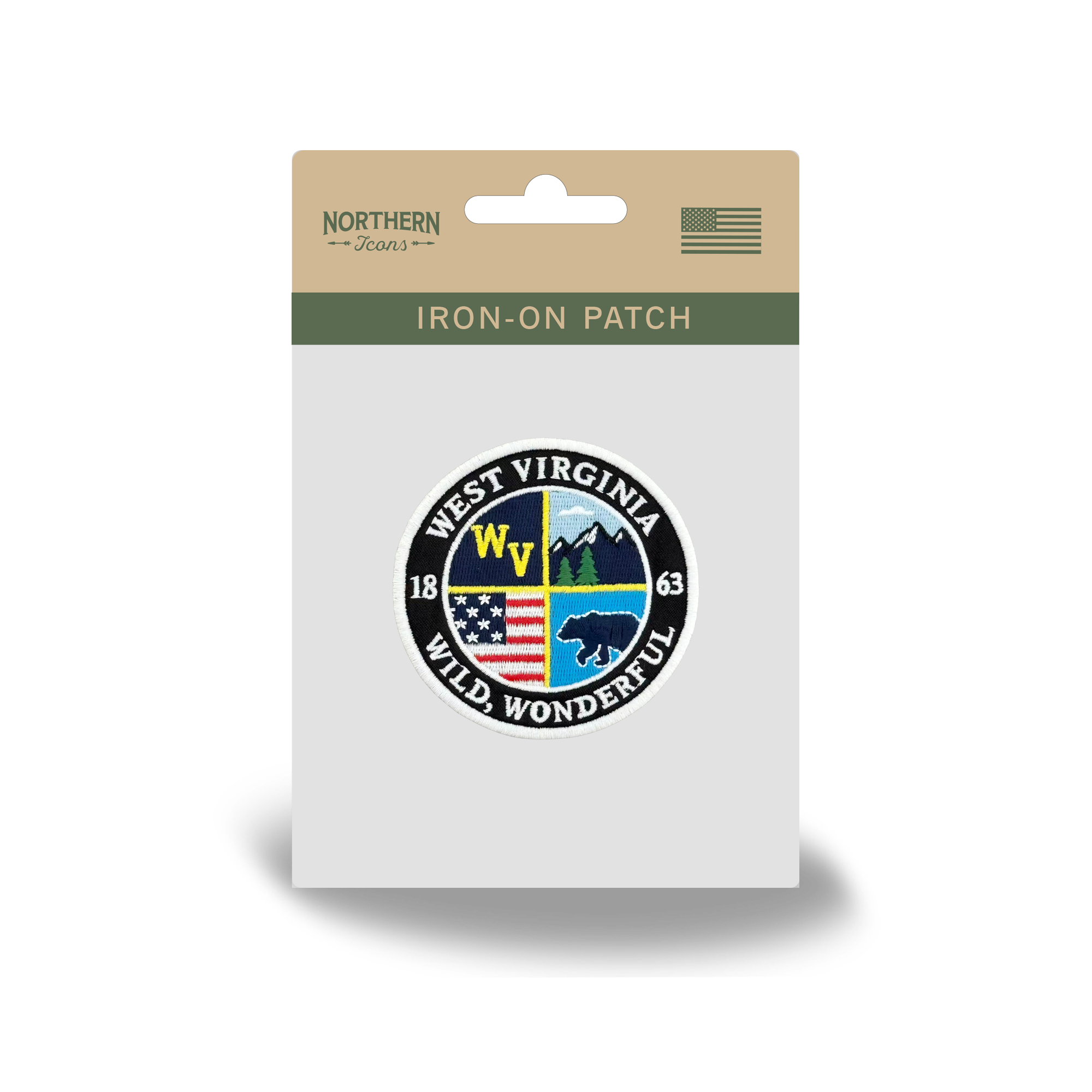 West Virginia Wild Wonderful Embroidered Patch