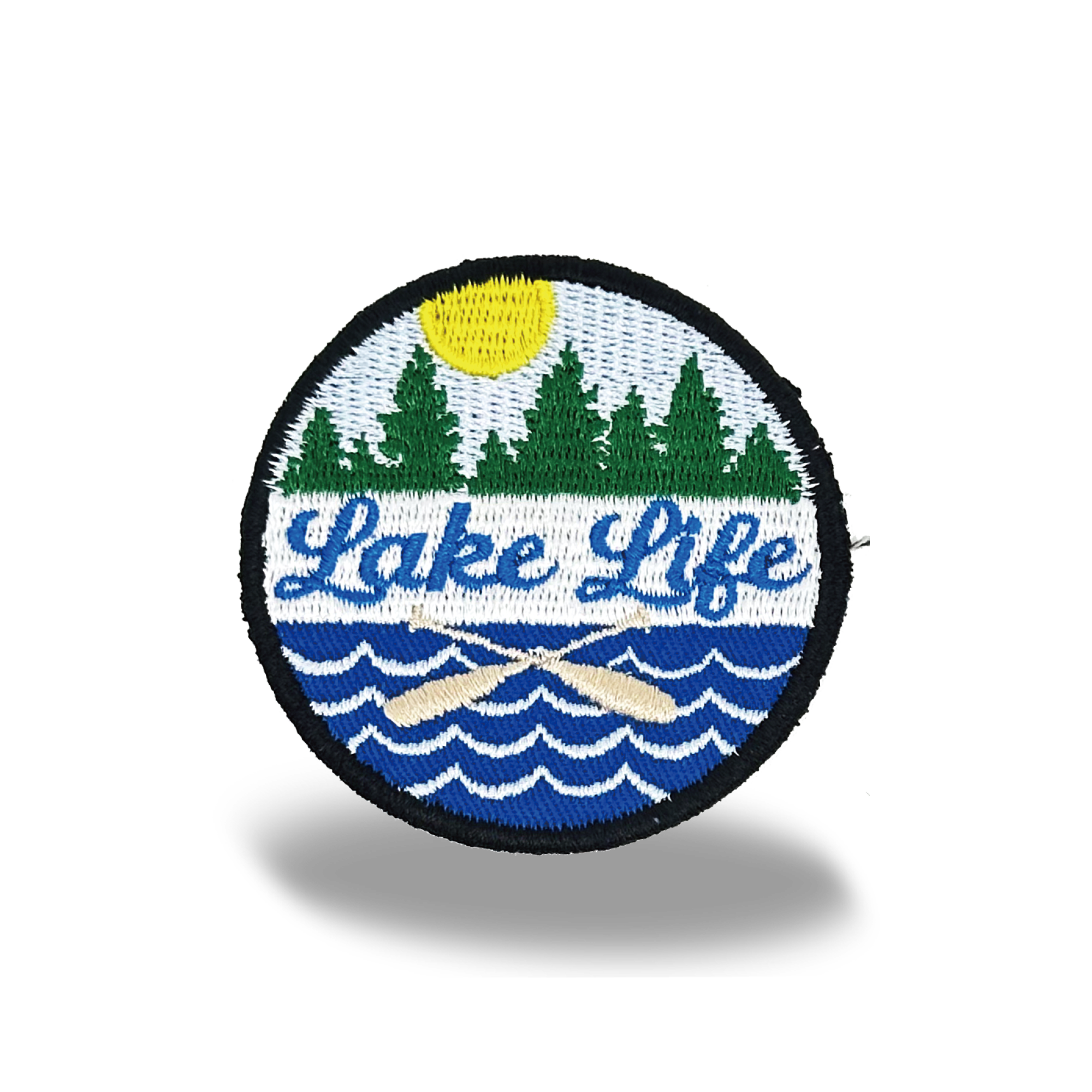 Lake Life Adventure Iron On Embroidery Patch