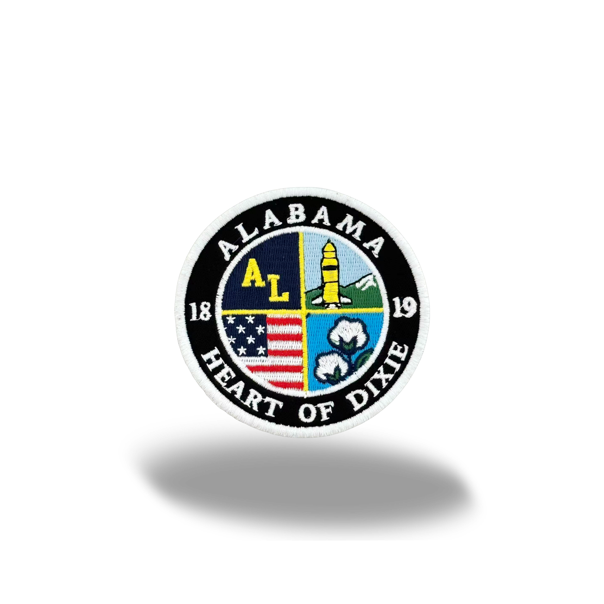 Alabama Heart of Dixie Embroidered Patch