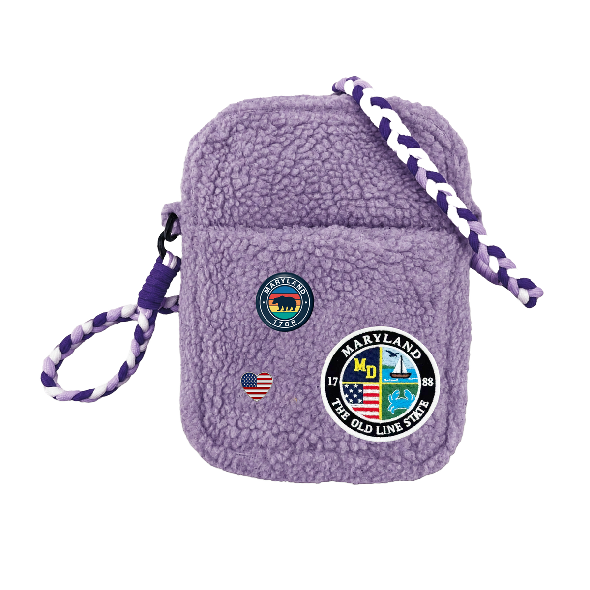 Maryland Sherpa Mini Crossbody Bag | Cozy Travel Shoulder Bag