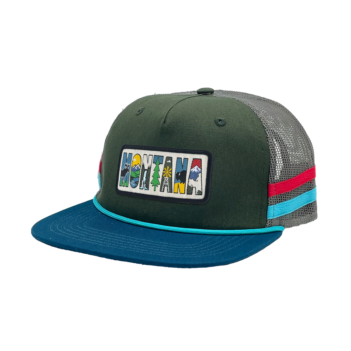 Montana Side Stripe Baseball Cap – Vintage Outdoor Lifestyle Style