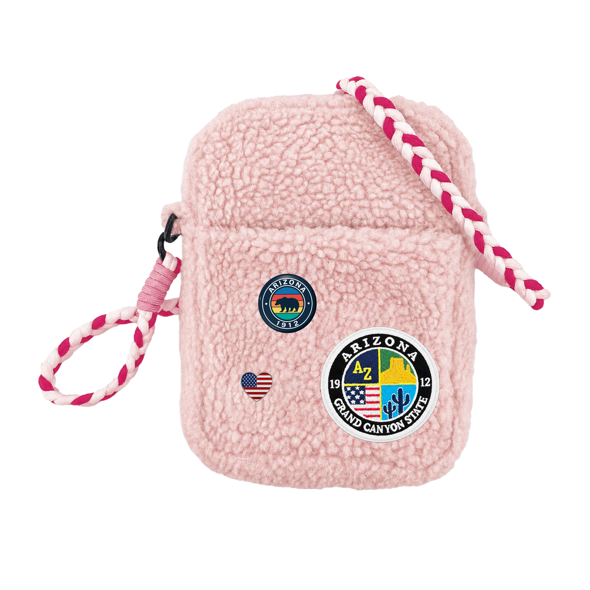 Arizona Sherpa Mini Crossbody Bag | Cozy Travel Shoulder Bag
