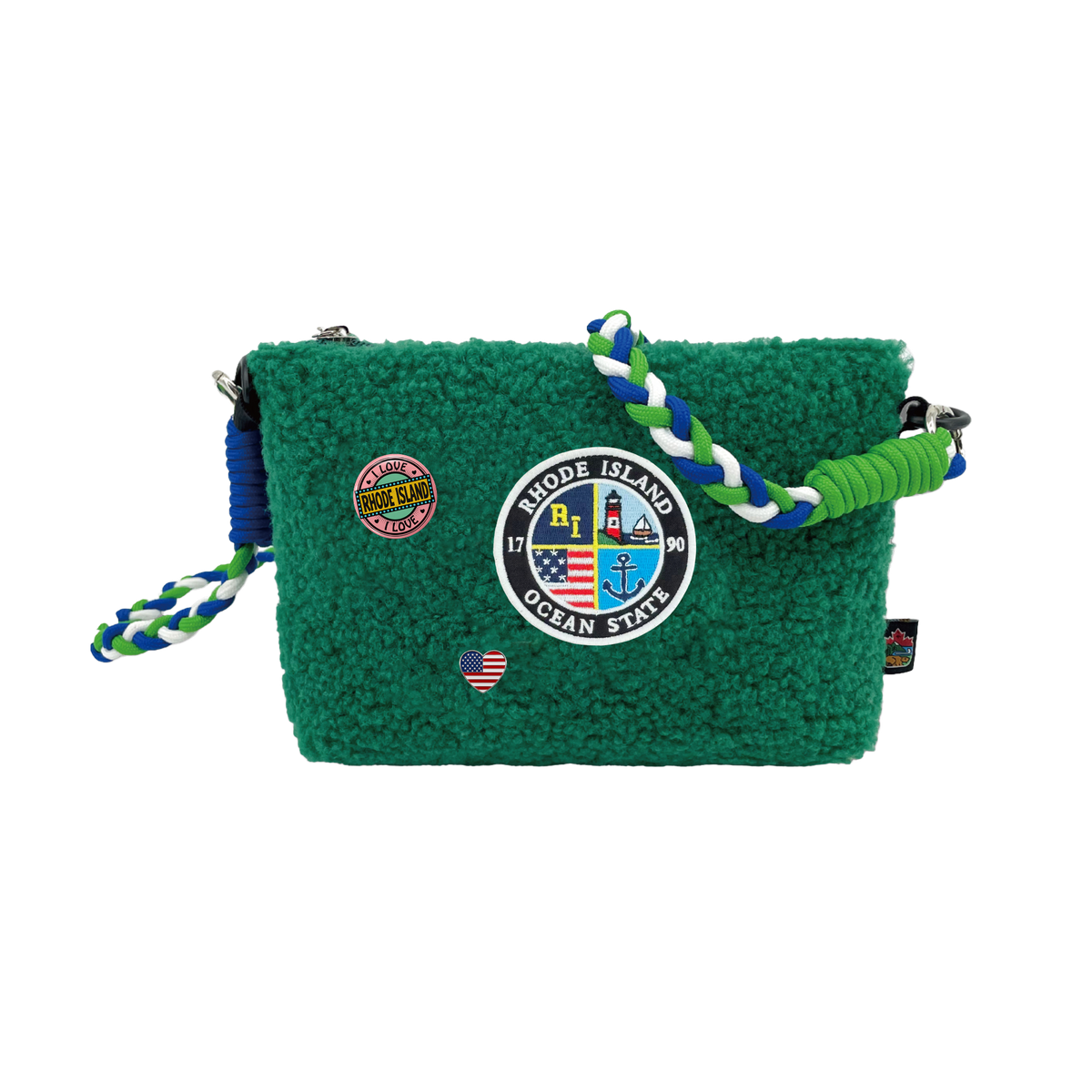 Rhode Island Sherpa Wallet Sling Bag | Cozy Mini Crossbody Travel Bag