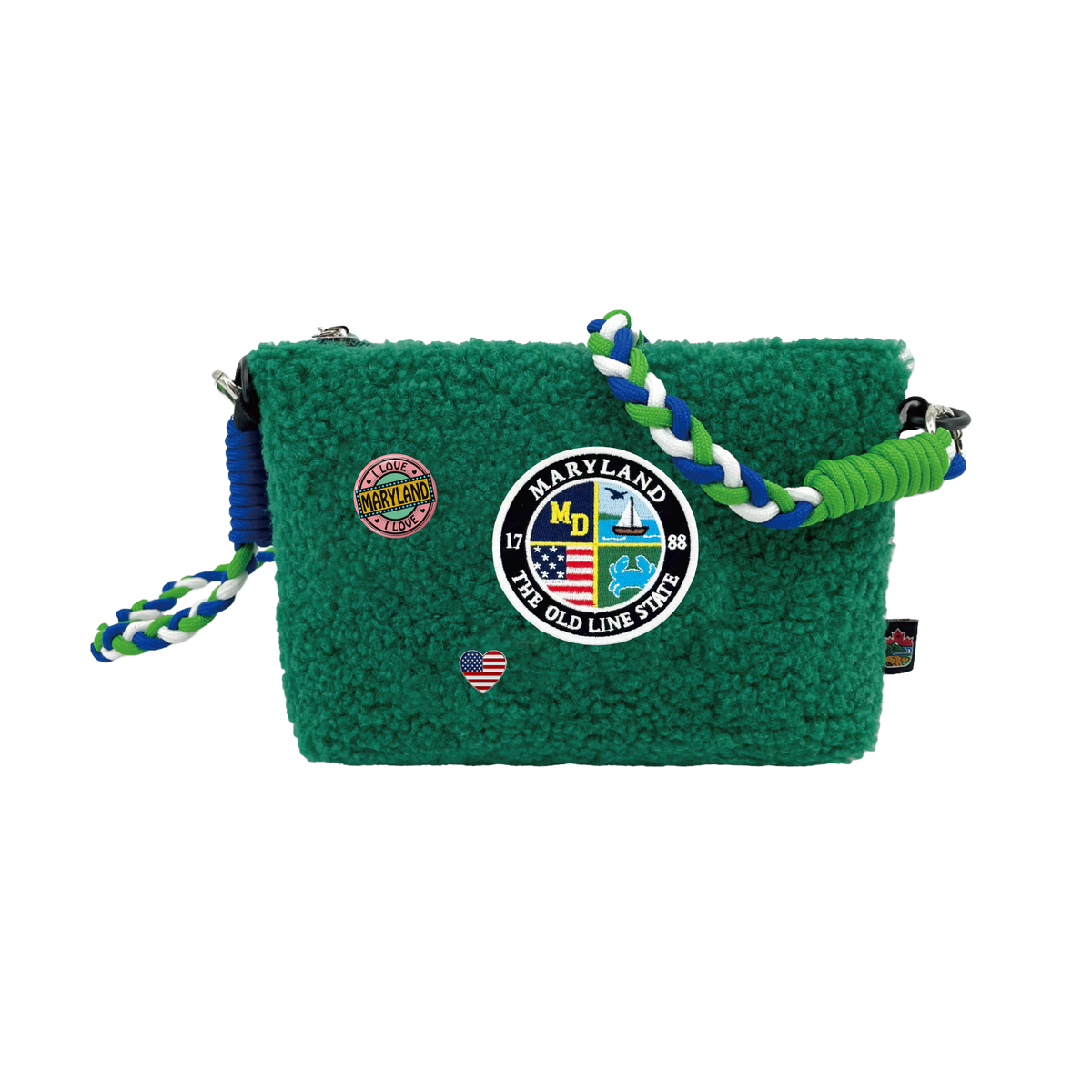 Maryland Sherpa Wallet Sling Bag | Cozy Mini Crossbody Travel Bag