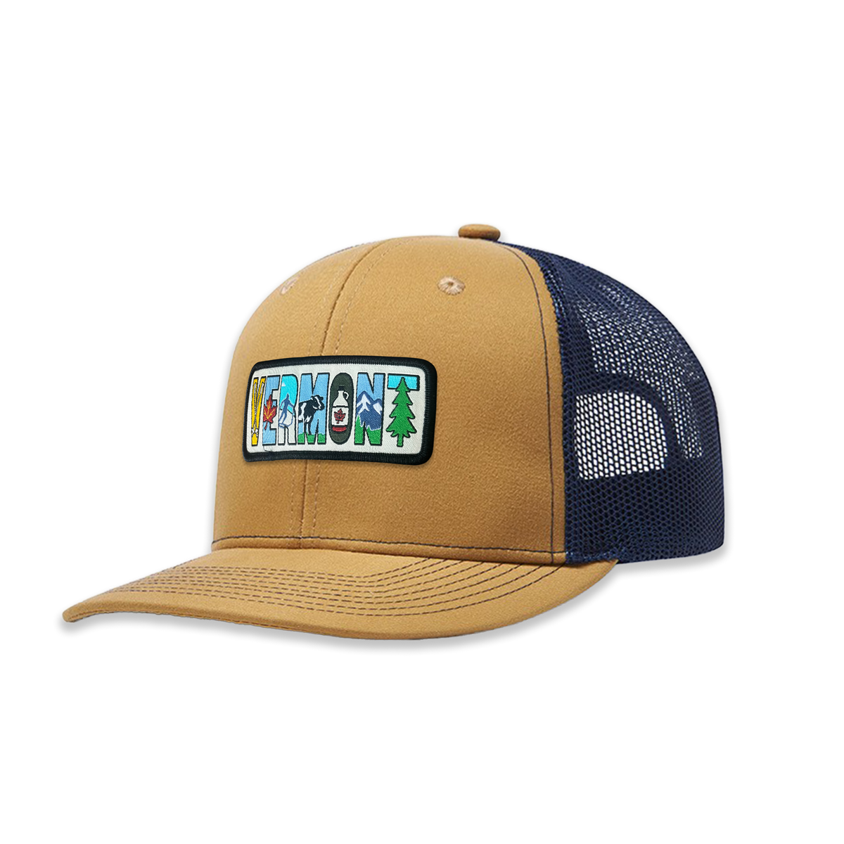 Vermont Trucker Hat | Scenic Letter Mesh Back Cap
