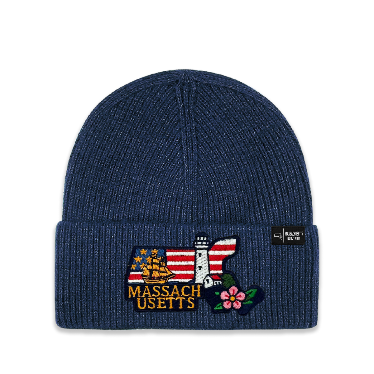 Massachusetts Heritage Knit Beanie - Classic State Winter Hat