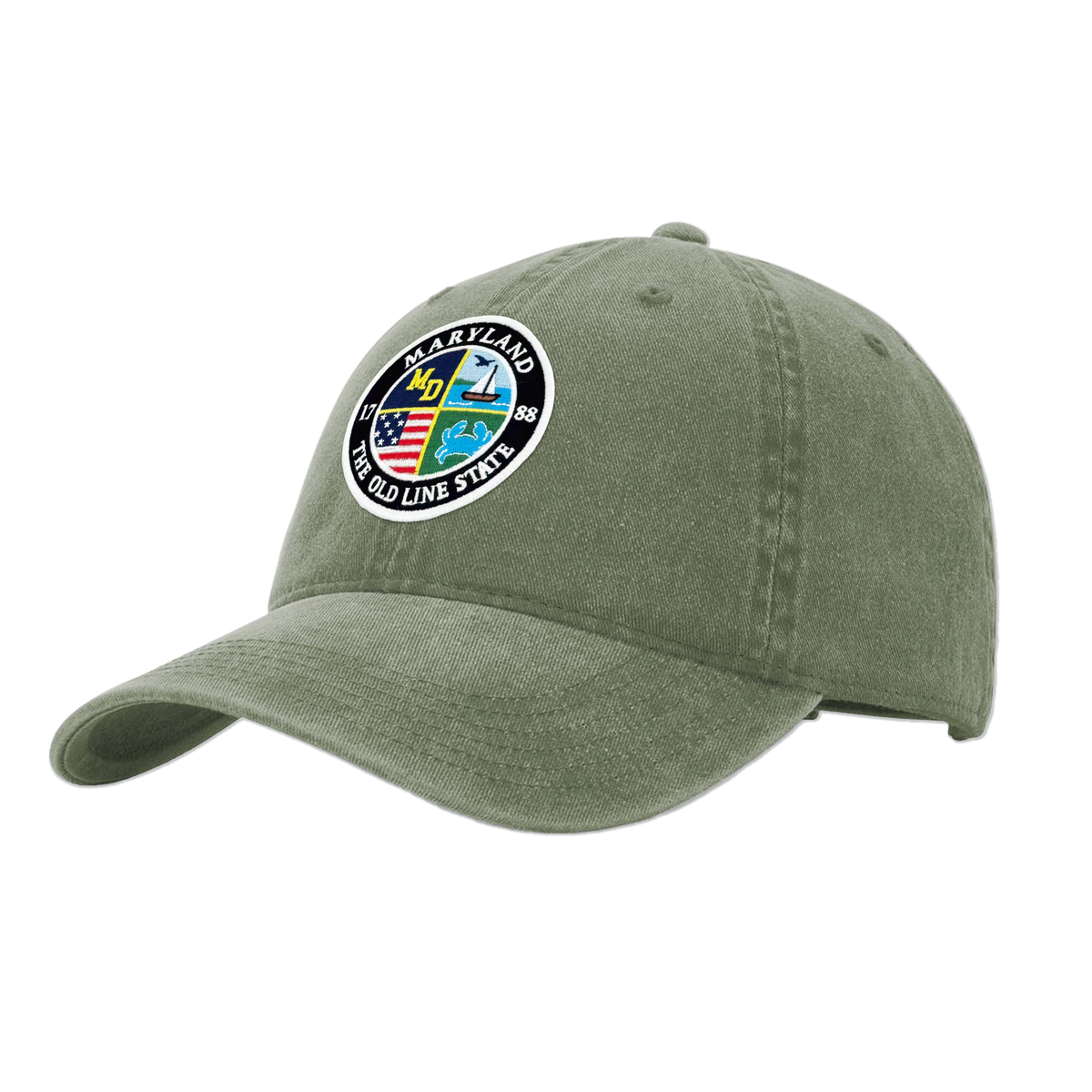 Maryland Heritage Pigment Dye Washed Cap - Vintage Baseball Hat