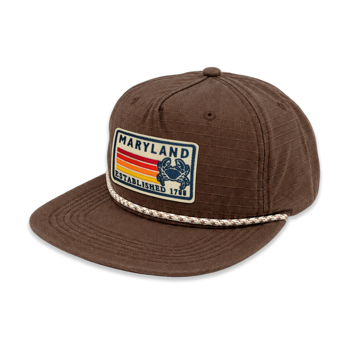 Maryland Ripstop Flat Brim Rope Cap – Vintage Outdoor Hat