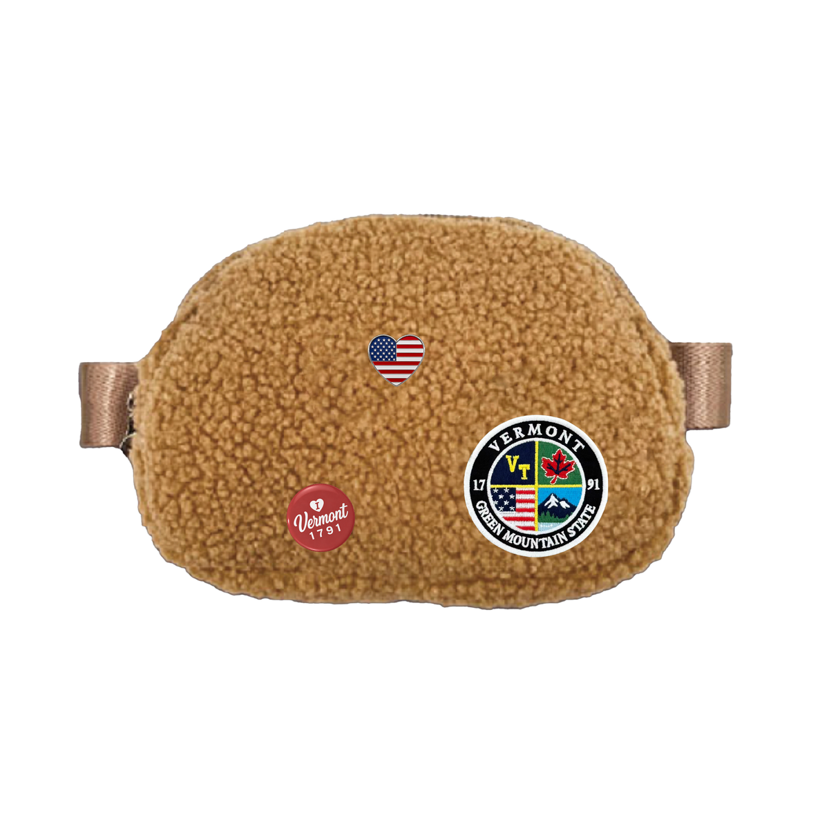 Vermont Sherpa Belt Bag | Cozy Fleece Waist Bag