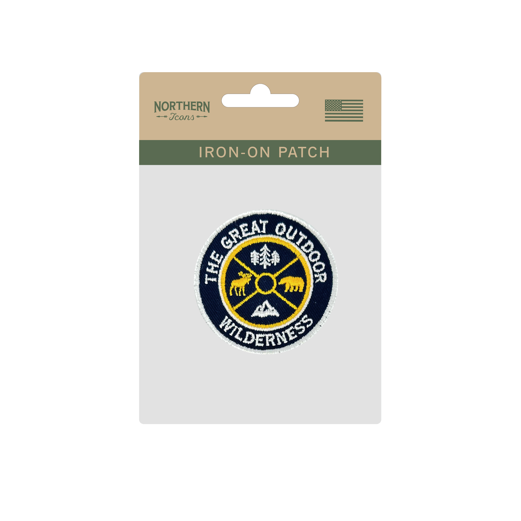 The Great Outdoor Wilderness Iron On Embroidery Patch
