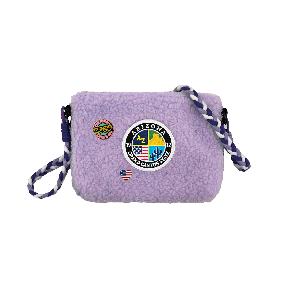 Arizona Sherpa Wallet Sling Bag | Cozy Mini Crossbody Travel Bag