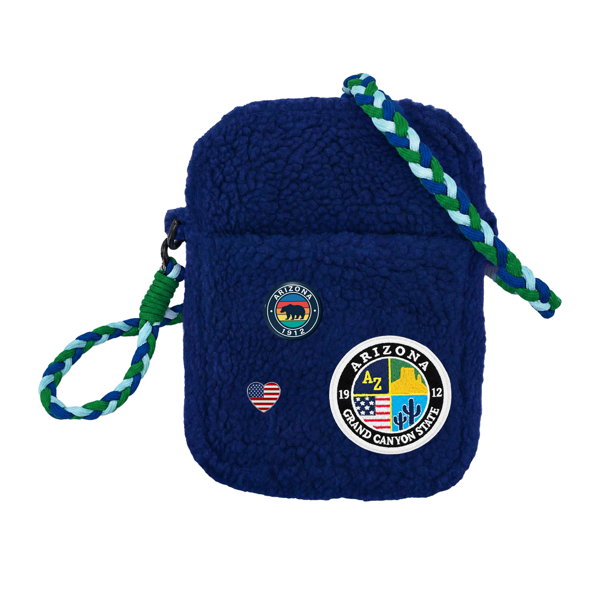 Arizona Sherpa Mini Crossbody Bag | Cozy Travel Shoulder Bag