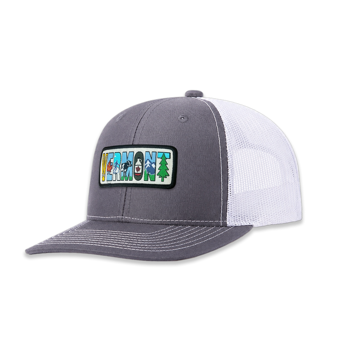 Vermont Trucker Hat | Scenic Letter Mesh Back Cap