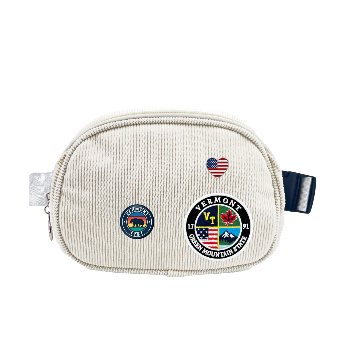 Vermont Corduroy Belt Bag | Adjustable Travel Waist & Crossbody Bag