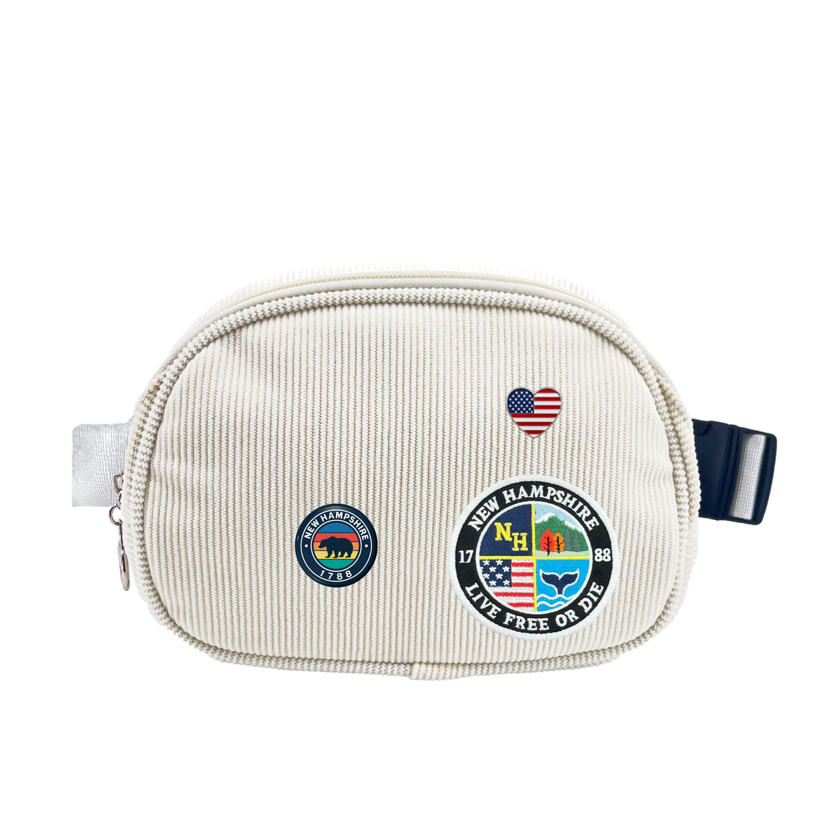 New Hampshire Corduroy Belt Bag | Adjustable Travel Waist & Crossbody Bag