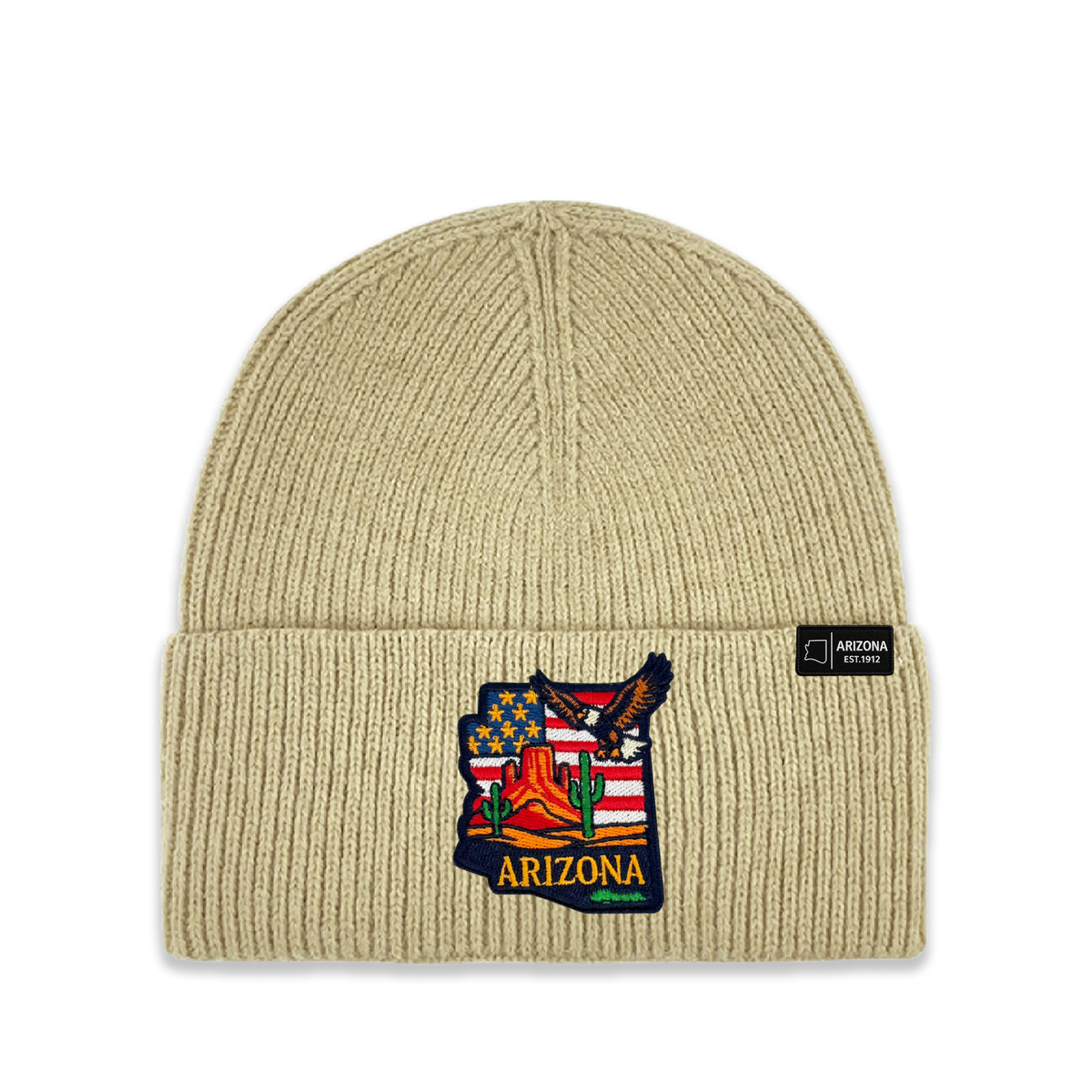 Arizona State Patch Beanie – Classic Acrylic Knit Winter Hat