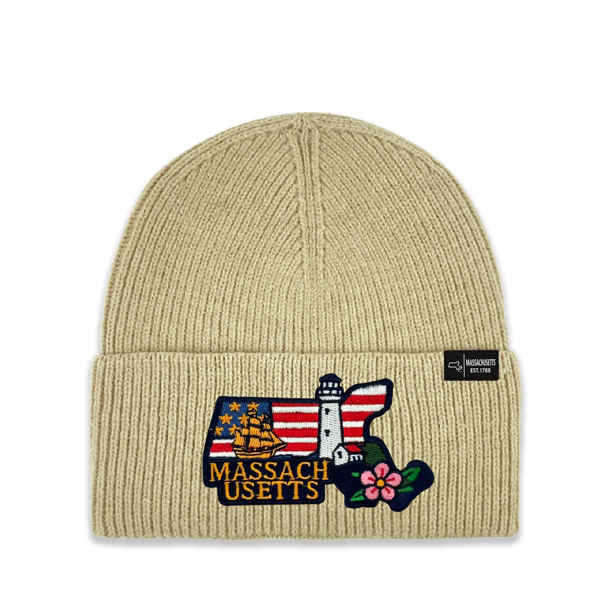 Massachusetts Heritage Knit Beanie - Classic State Winter Hat