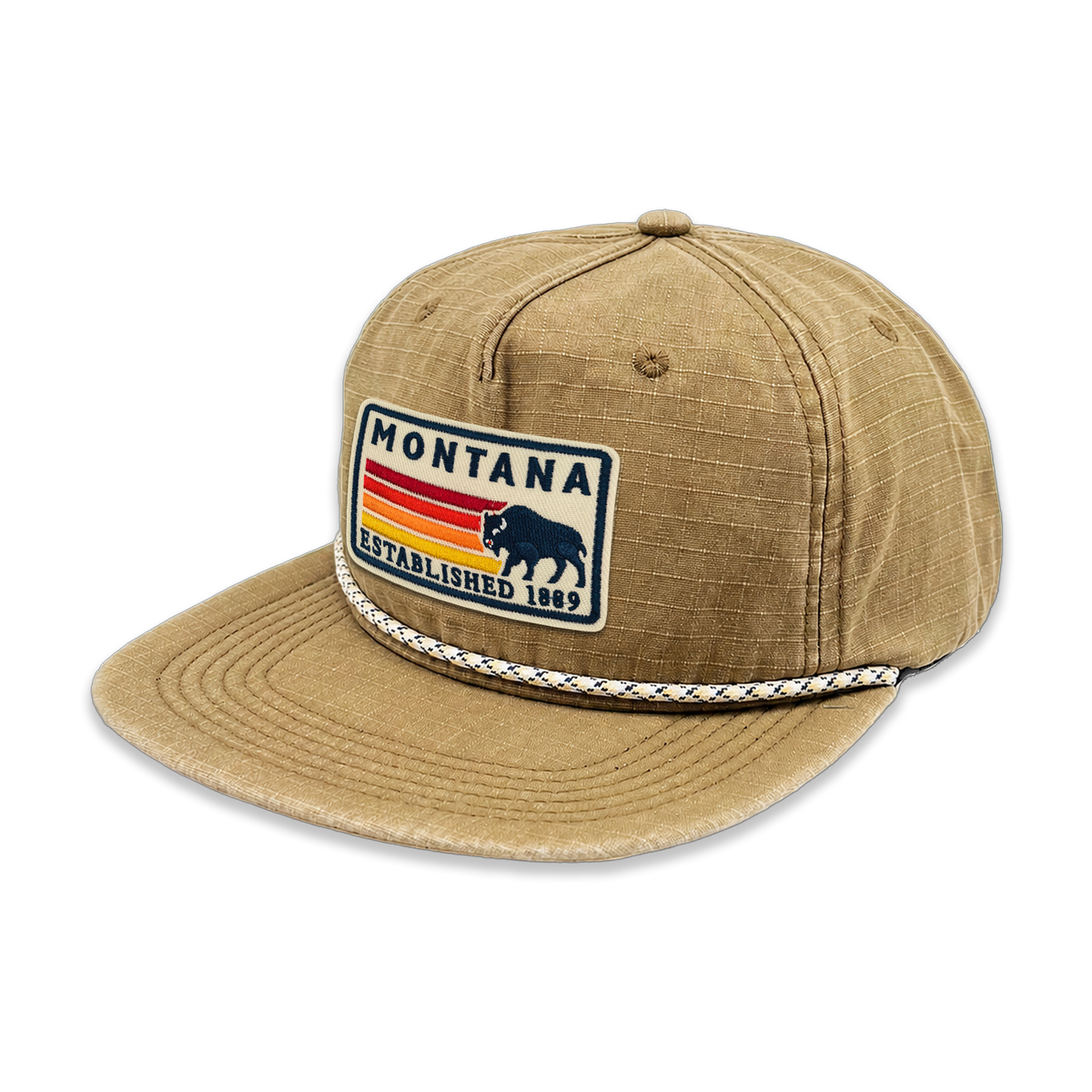 Montana Ripstop Flat Brim Rope Hat | Outdoor Adventure Hat