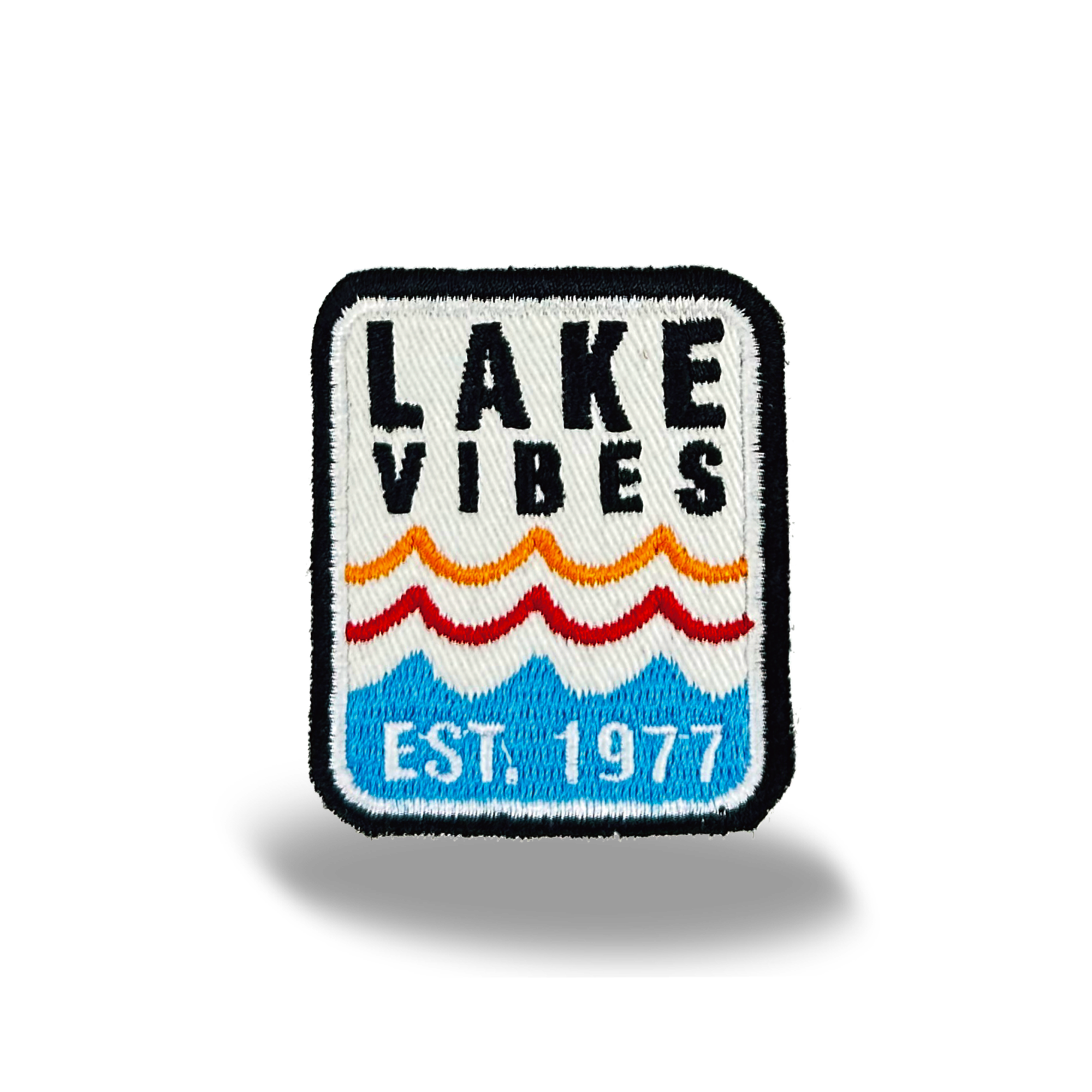 Lake Vibes Retro Iron On Embroidery Patch
