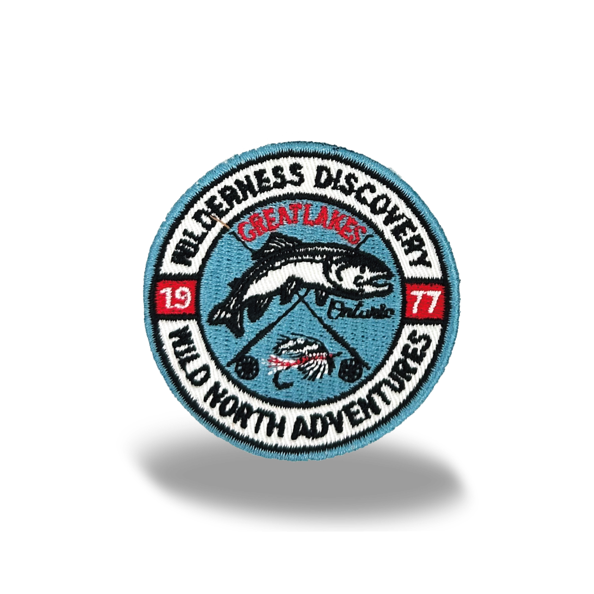 Great Lakes Wilderness Iron On Embroidery Patch