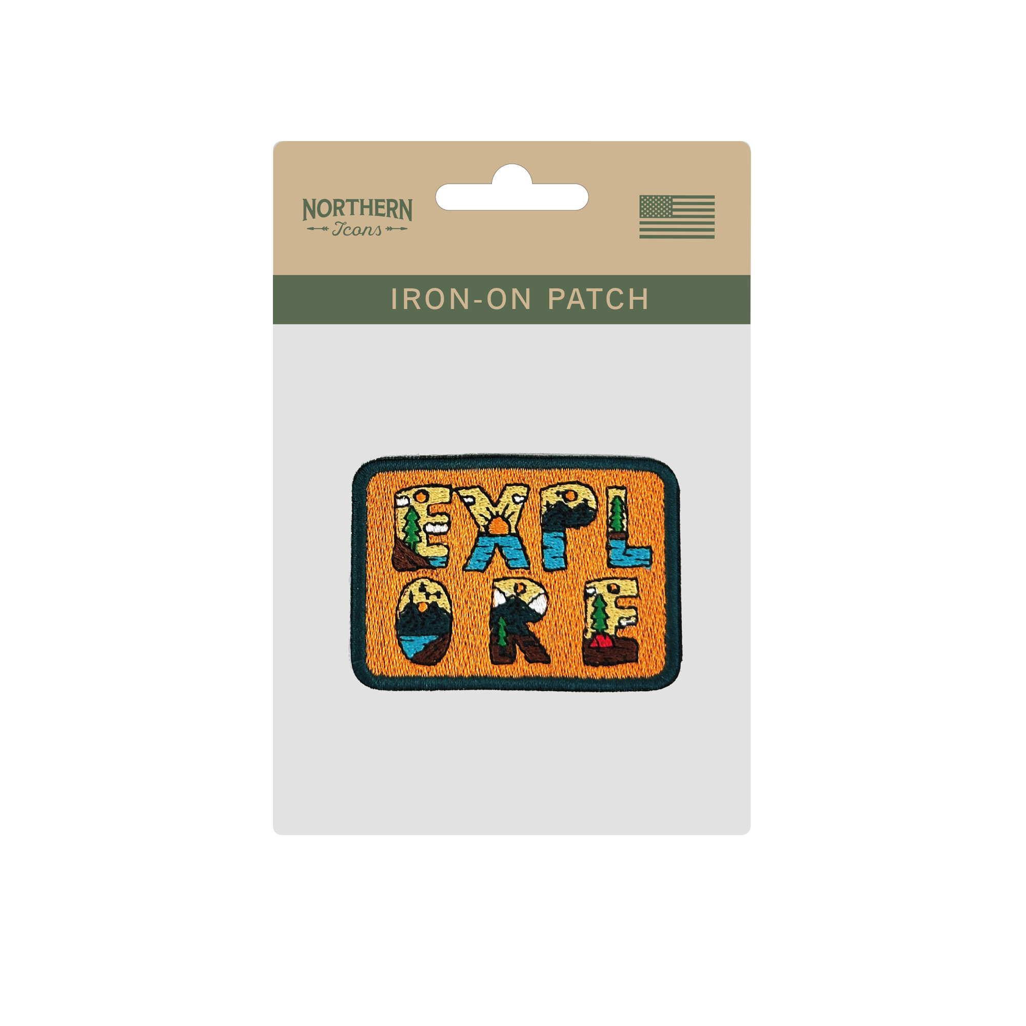 Explore Nature Iron On Embroidery Patch