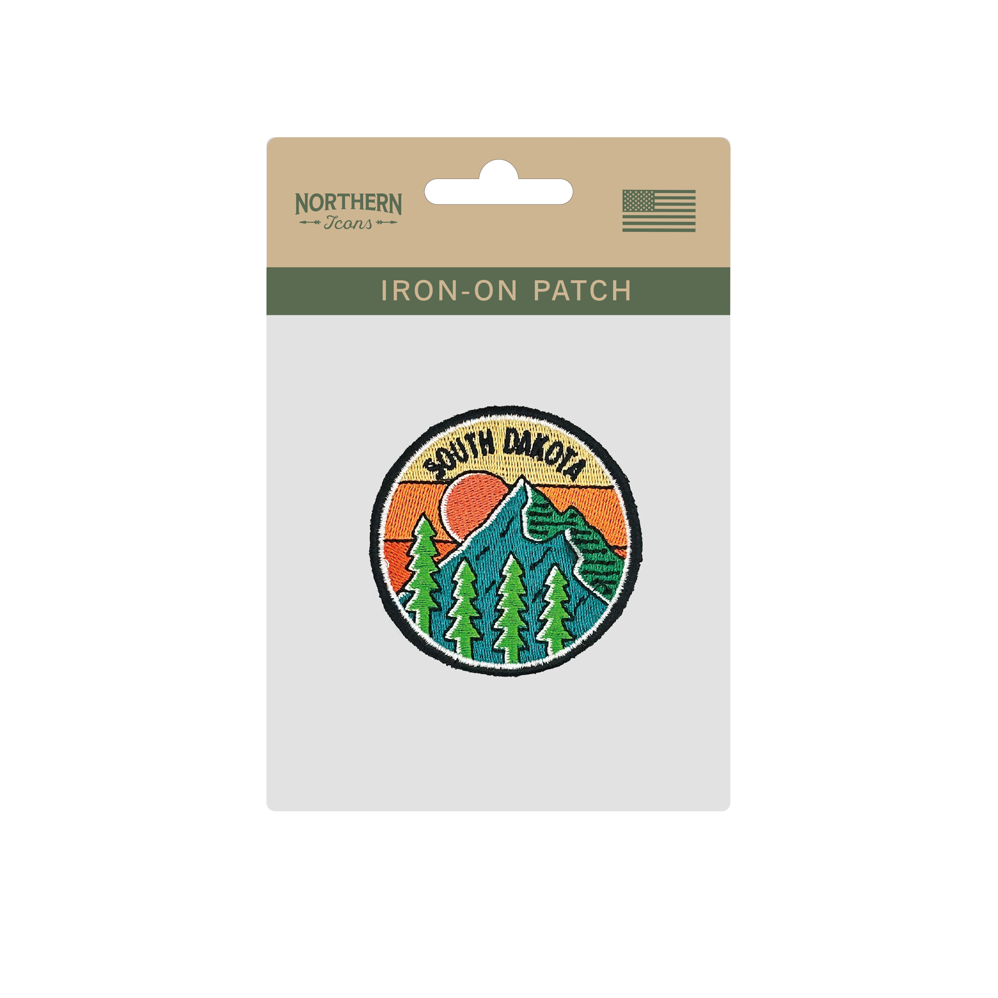 South Dakota Iron On Embroidery Patch