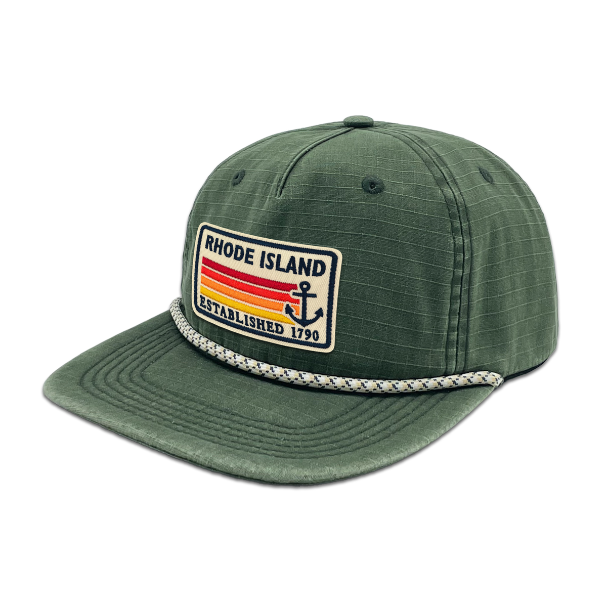 Rhode Island Ripstop Flat Brim Rope Cap | Vintage Outdoor Hat