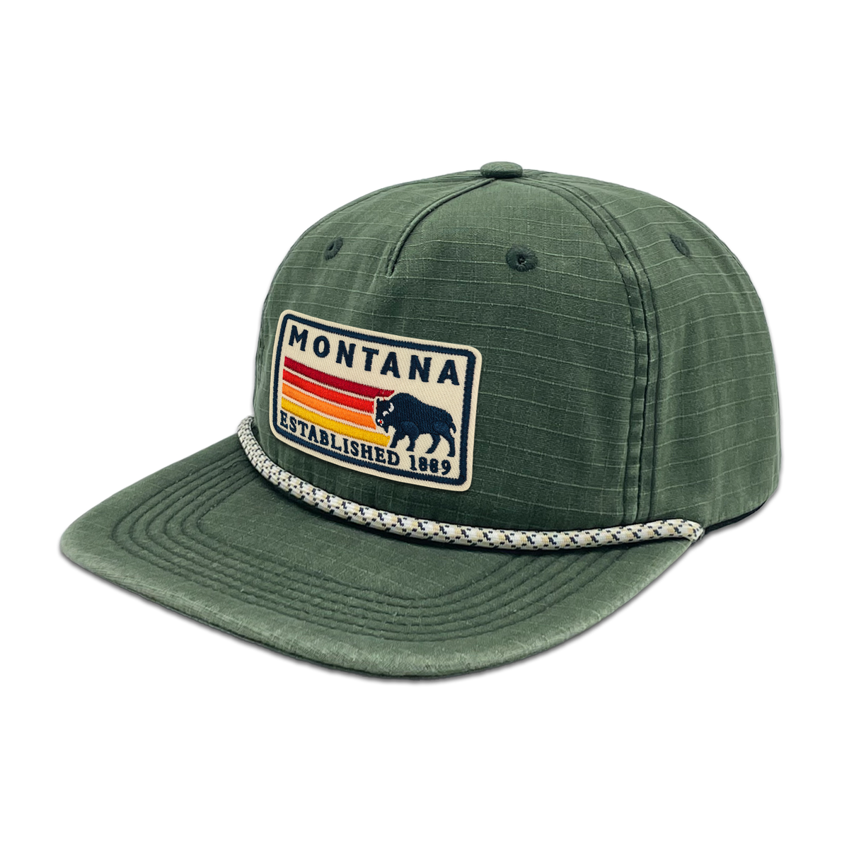 Montana Ripstop Flat Brim Rope Hat | Outdoor Adventure Hat