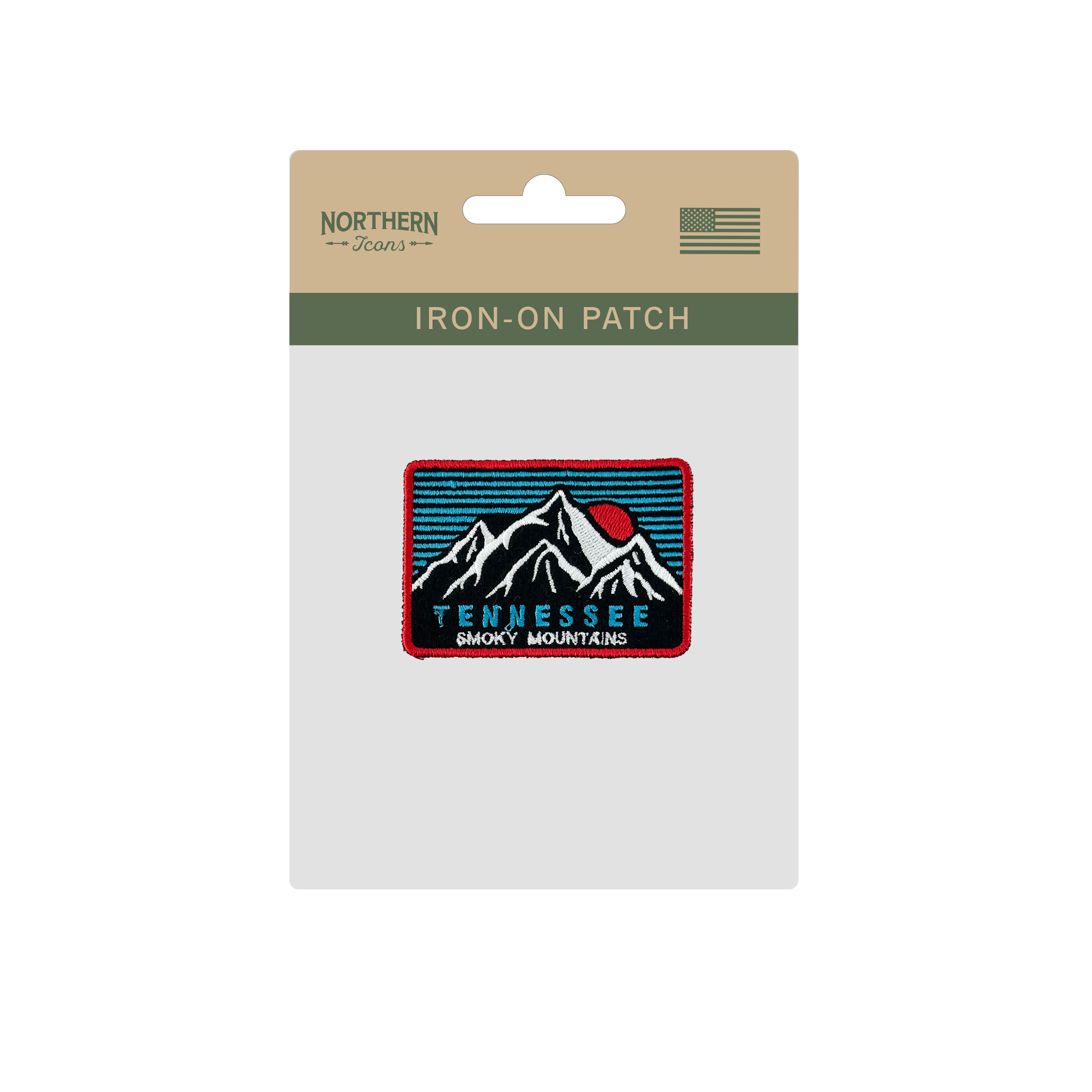 Tennessee Smoky Mountains Embroidered Iron-On Patch