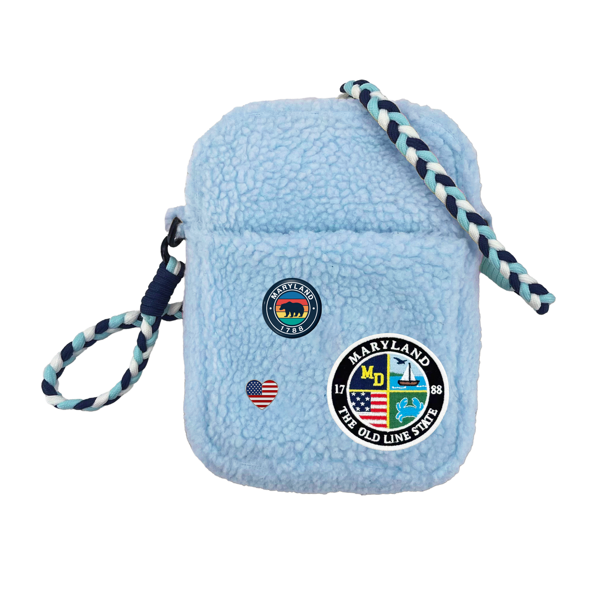 Maryland Sherpa Mini Crossbody Bag | Cozy Travel Shoulder Bag