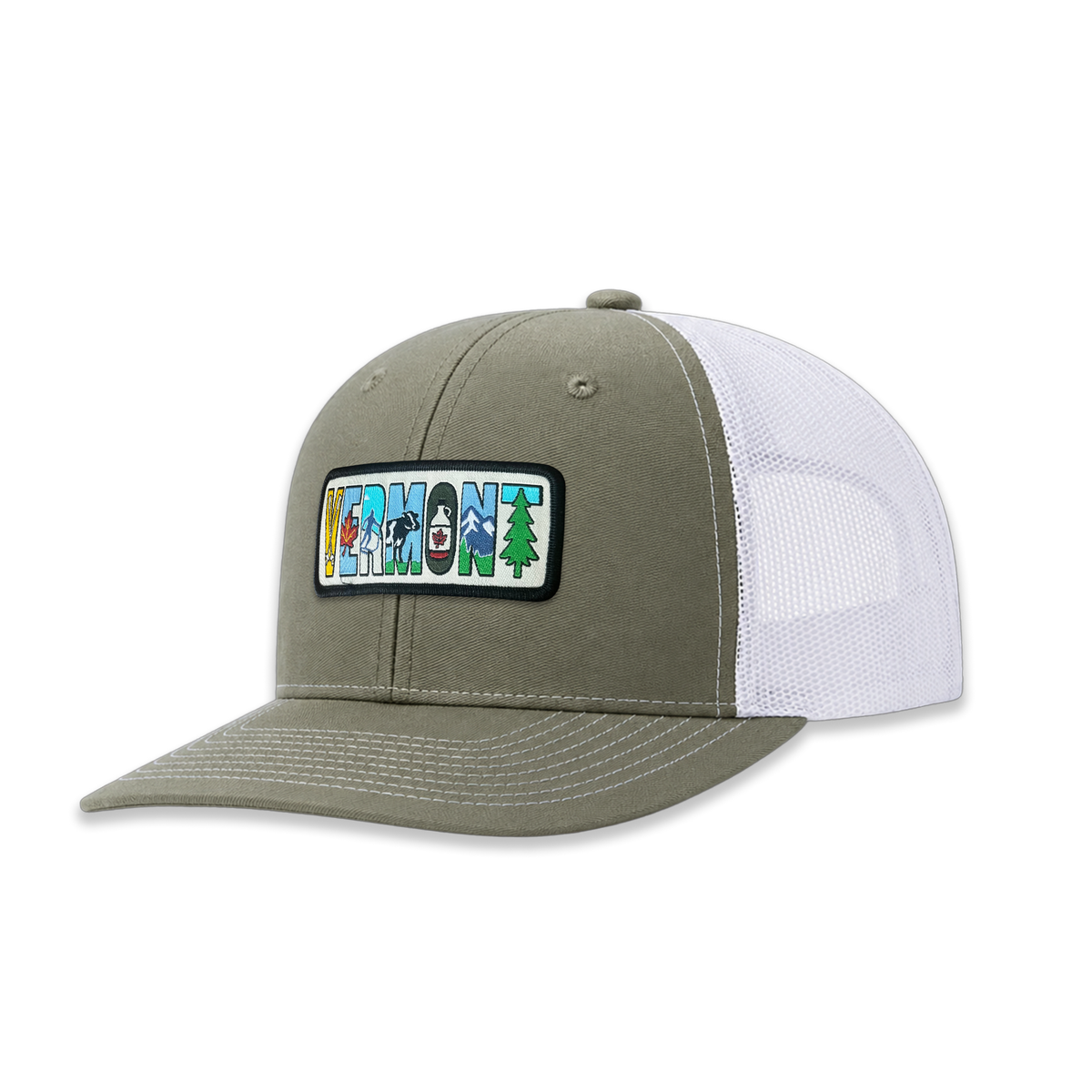 Vermont Trucker Hat | Scenic Letter Mesh Back Cap