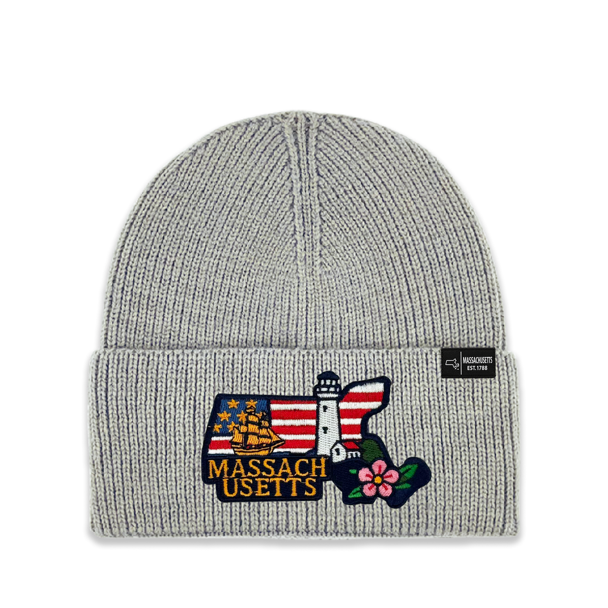 Massachusetts Heritage Knit Beanie - Classic State Winter Hat