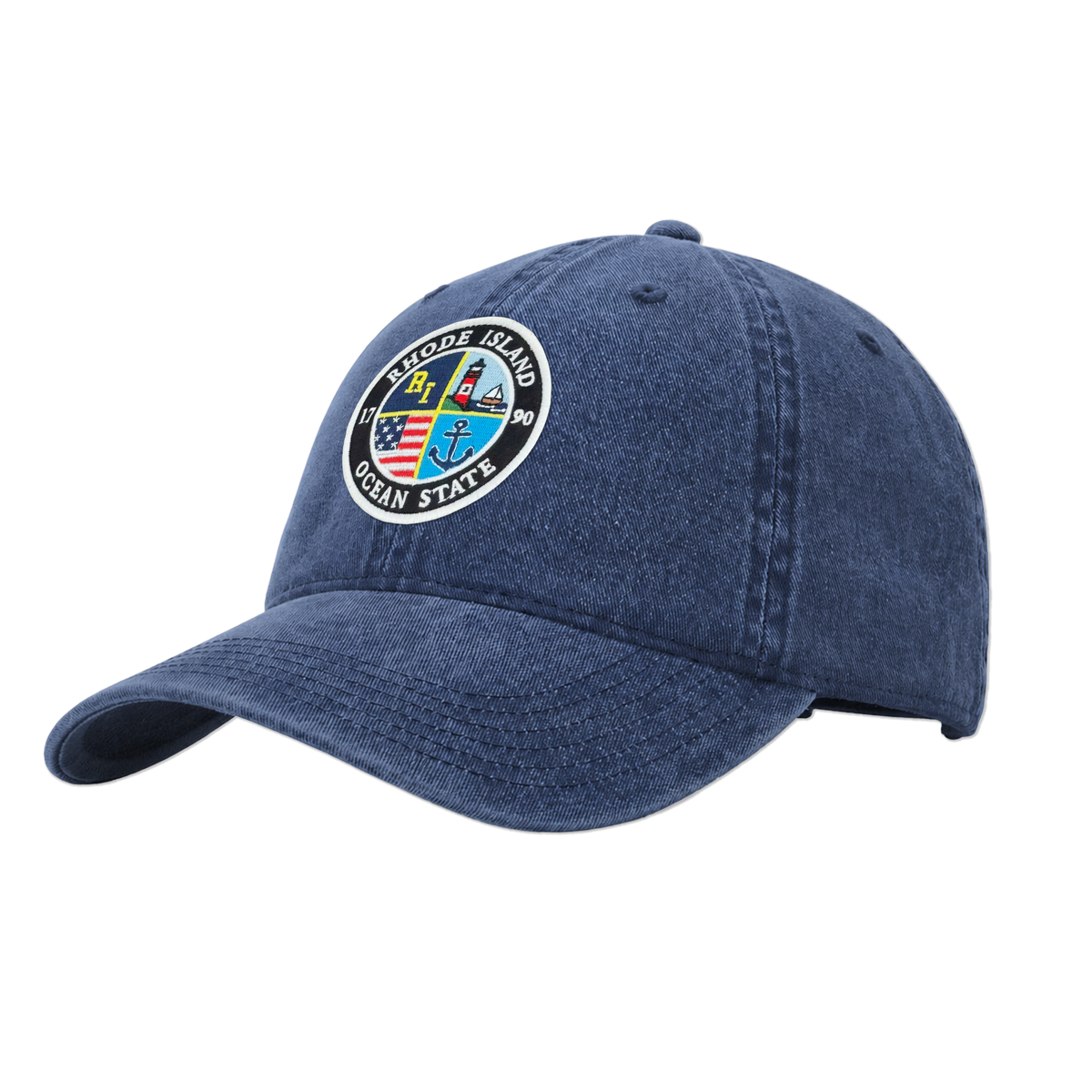 Rhode Island Heritage Pigment Dye Washed Cap | Vintage Baseball Hat