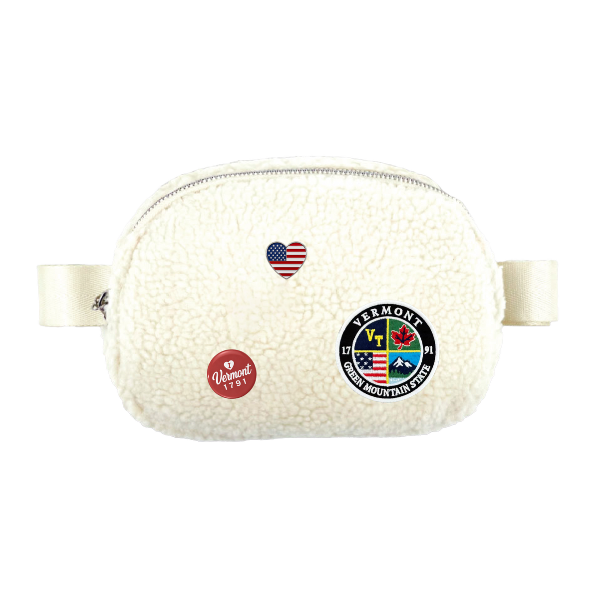 Vermont Sherpa Belt Bag | Cozy Fleece Waist Bag
