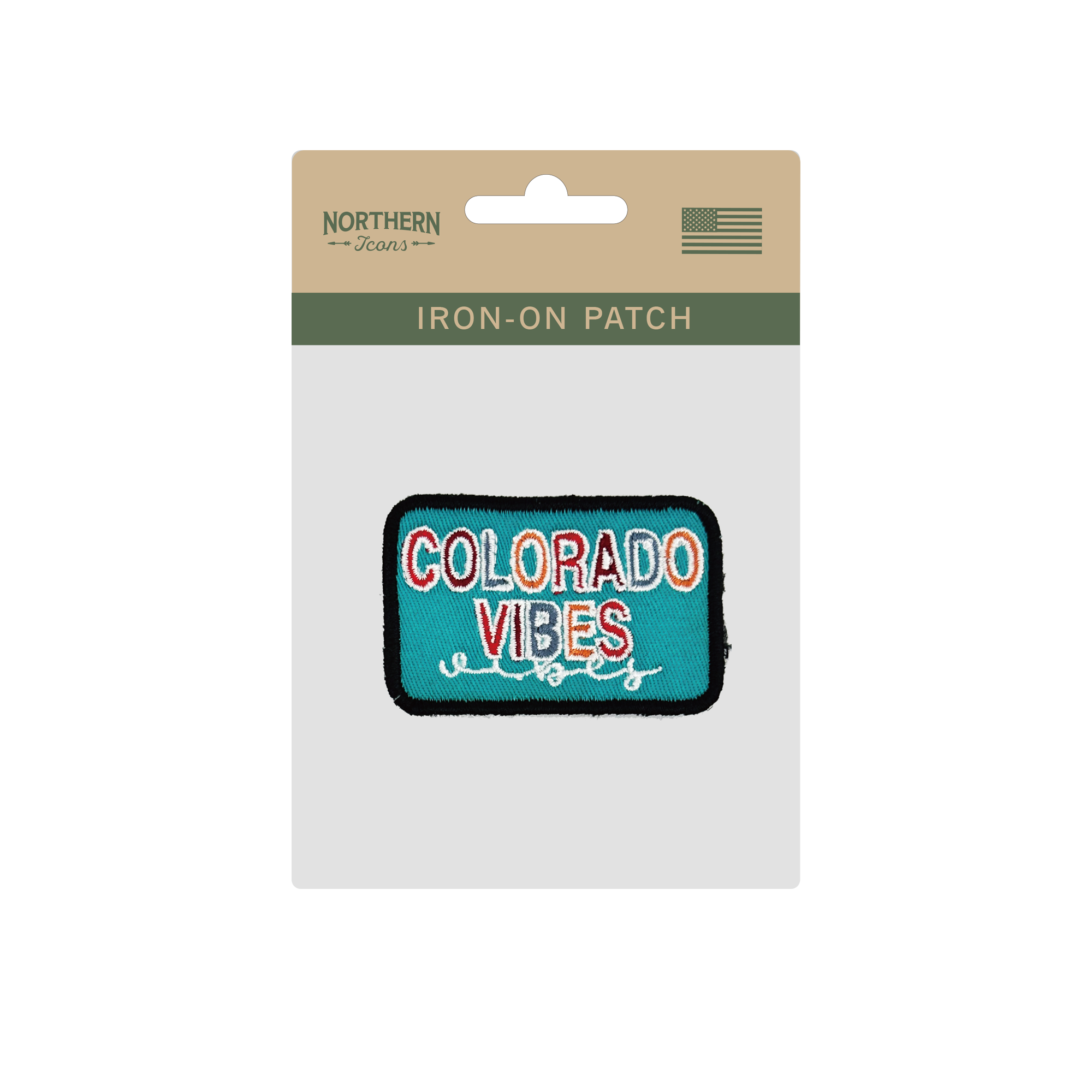 Colorado Vibes Iron On Embroidery Patch