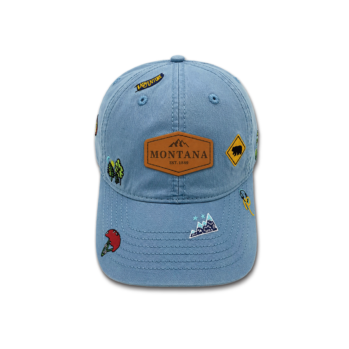 Montana Wilderness Explorer All Over Embroidered Baseball Cap