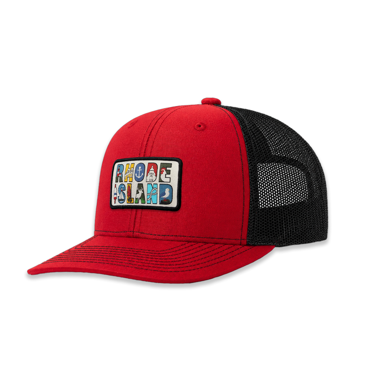 Rhode Island Heritage Trucker Hat | Illustrated Mesh Back Outdoor Cap