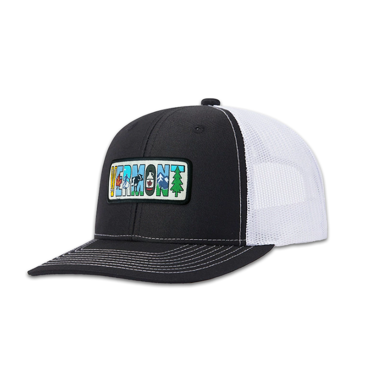 Vermont Trucker Hat | Scenic Letter Mesh Back Cap