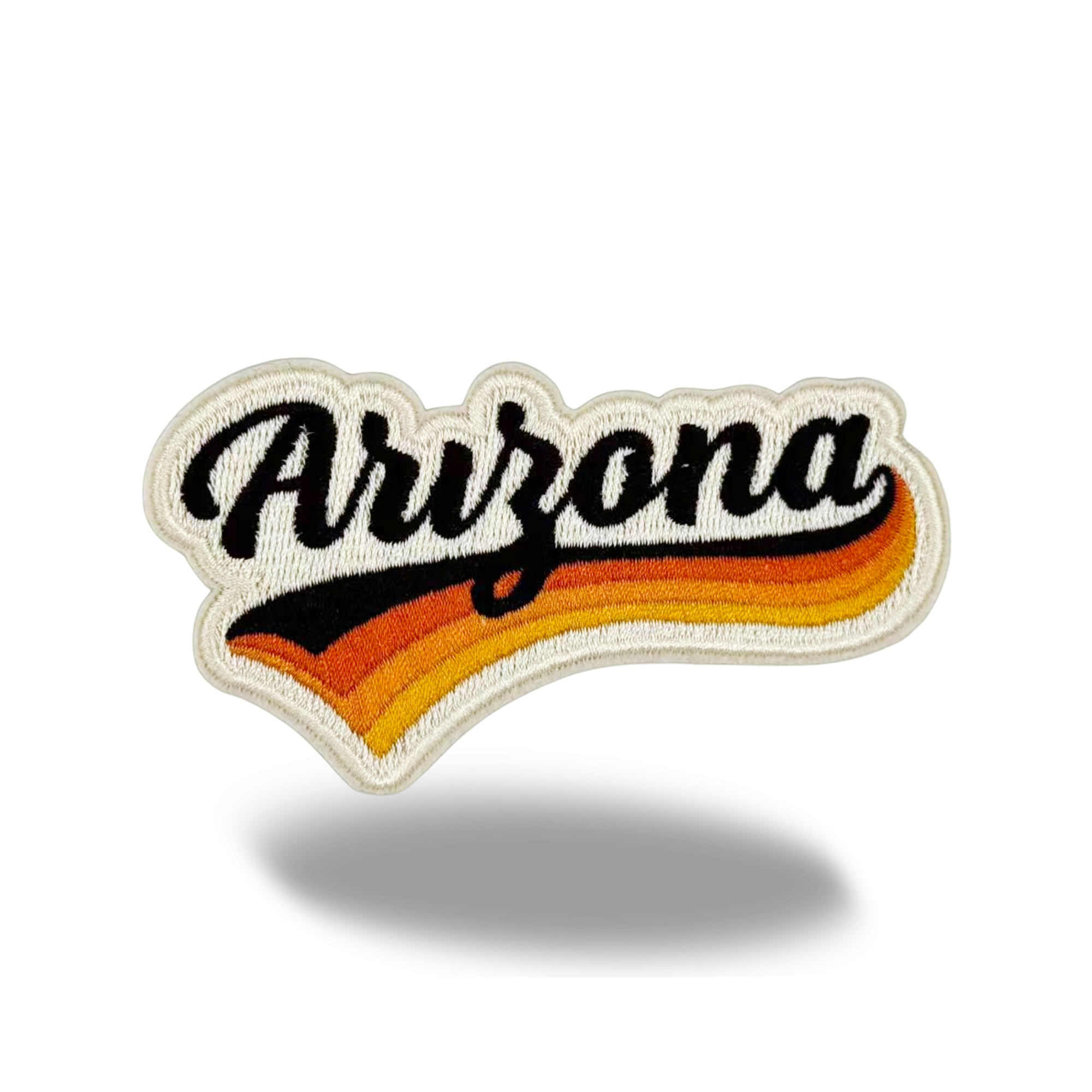 Arizona Vintage Dirty Washed Trucker Cap with Retro Rainbow Patch | Cotton Mesh Snapback Hat
