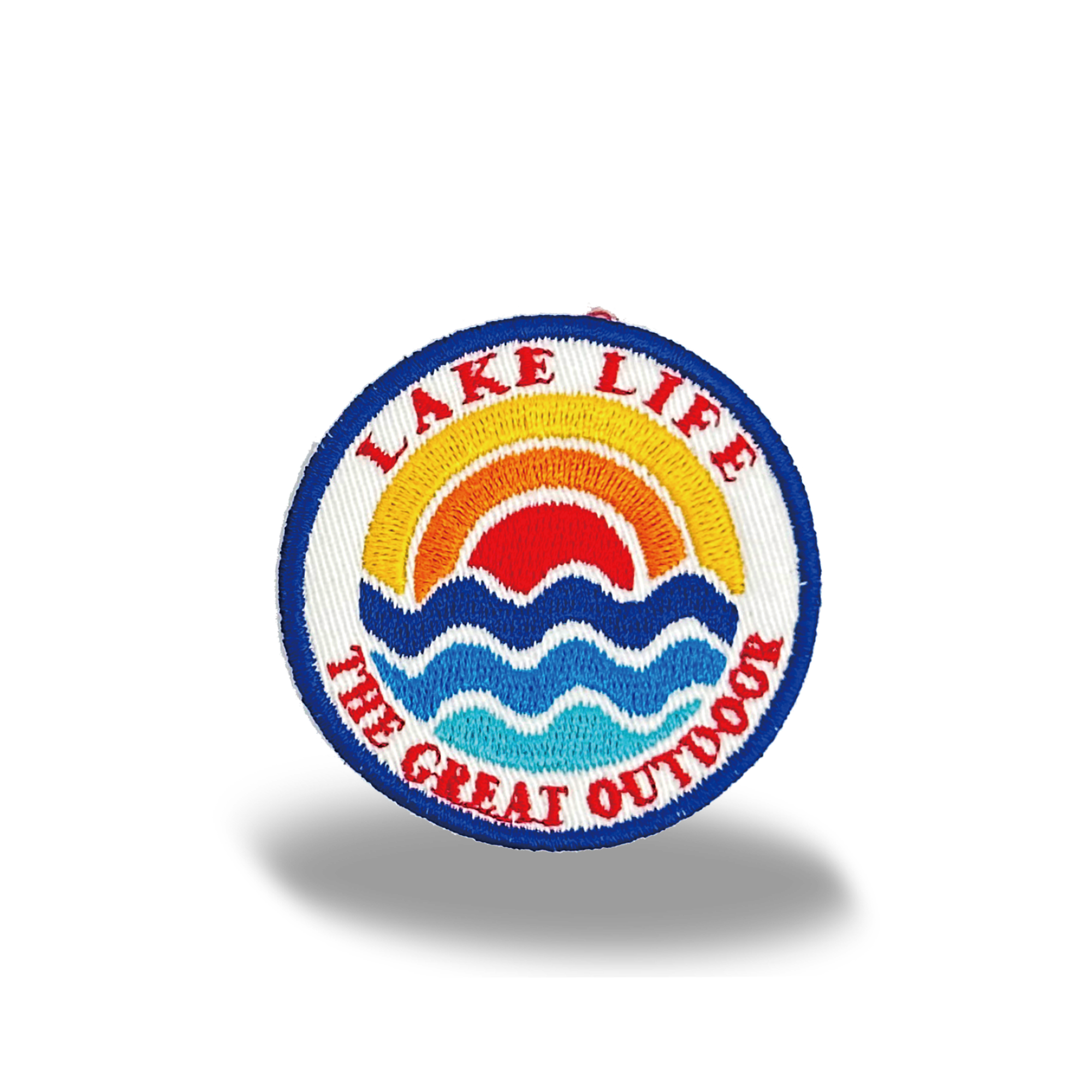 Lake Life Outdoor Iron On Embroidery Patch