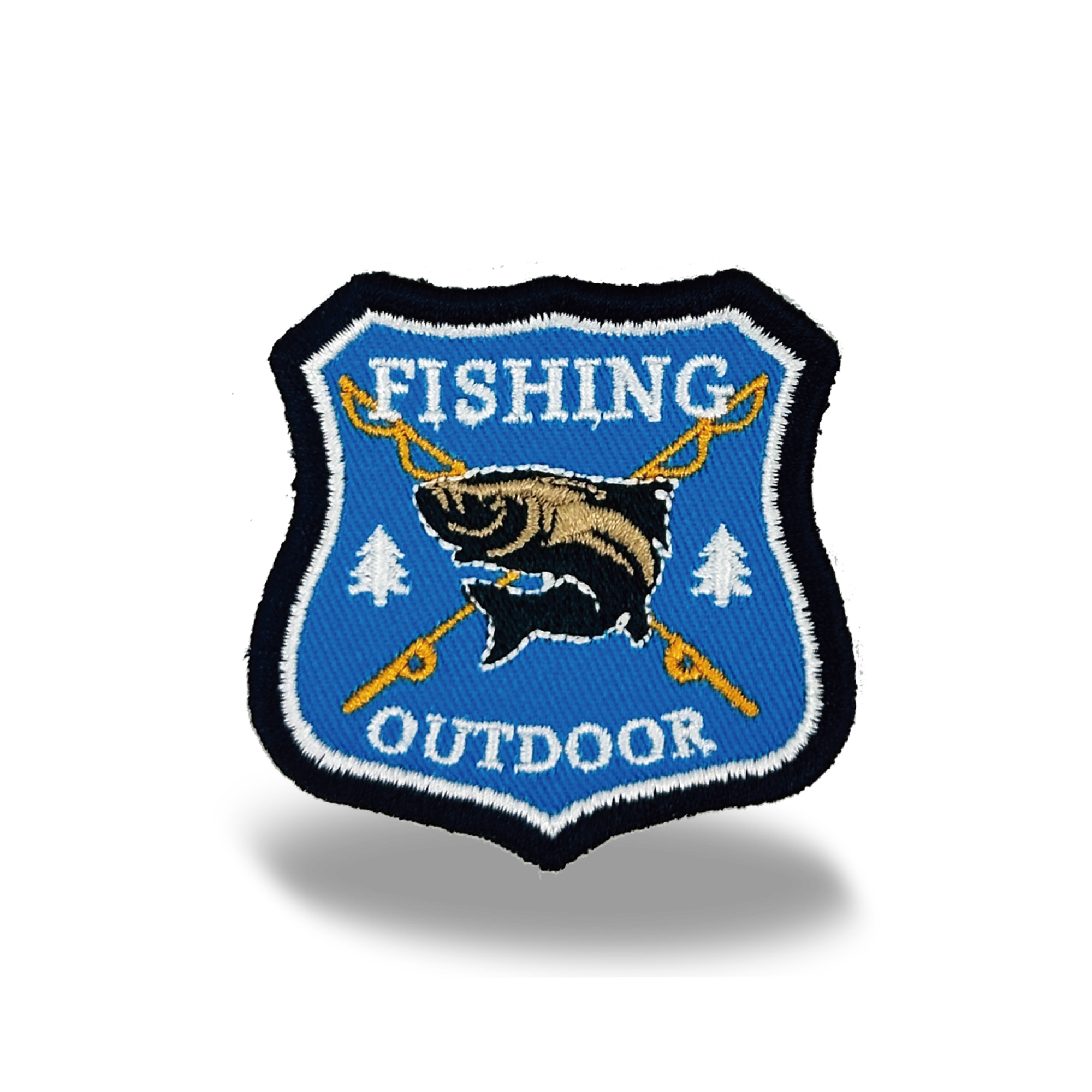 Outdoor Fishing Iron On Embroidery Patch
