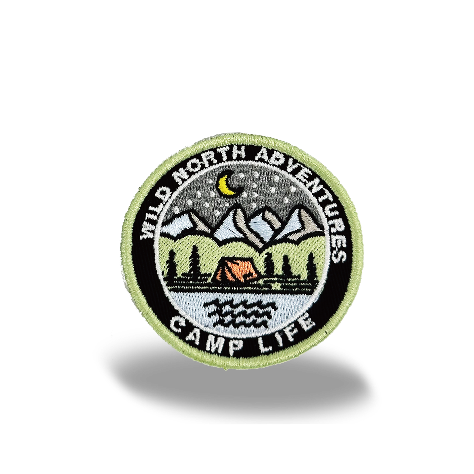 Wild North Adventures Camp Life Iron On Embroidery Patch