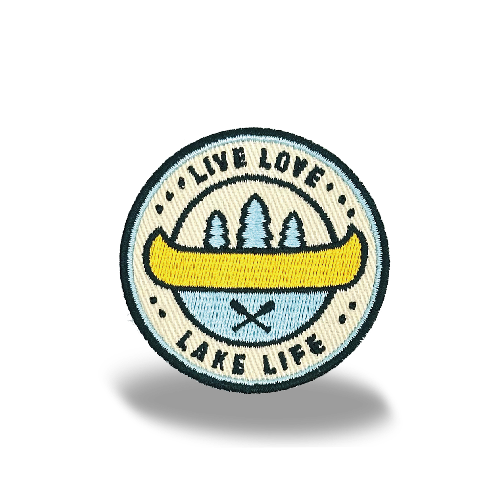 Live Love Lake Life Iron On Embroidery Patch