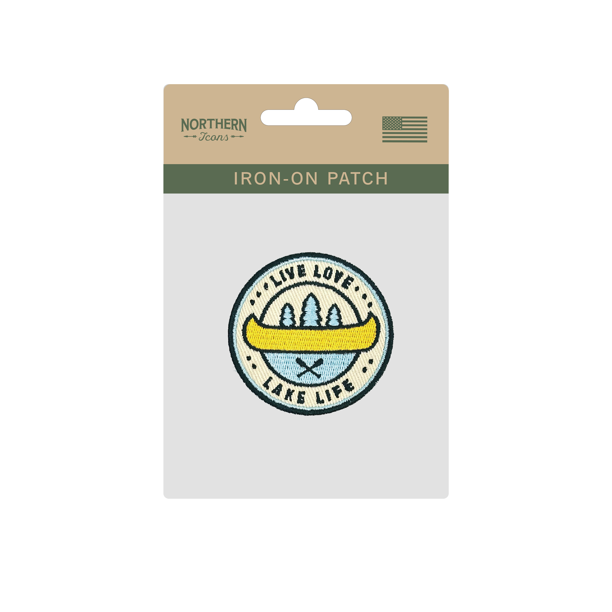 Live Love Lake Life Iron On Embroidery Patch