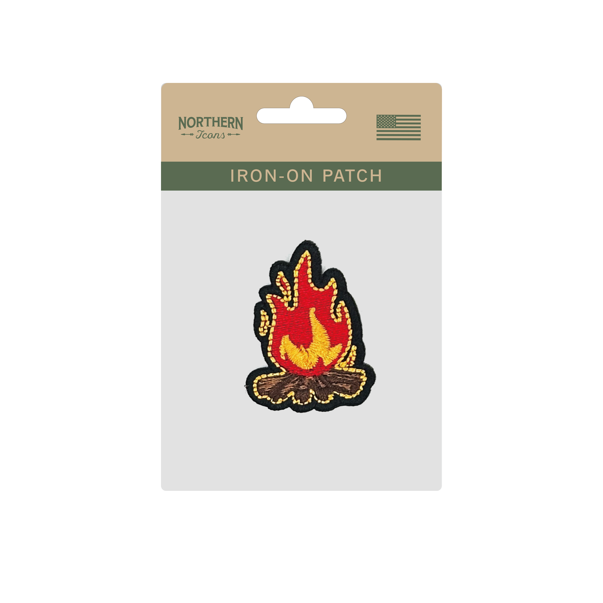 Campfire Spirit Iron On Embroidery Patch