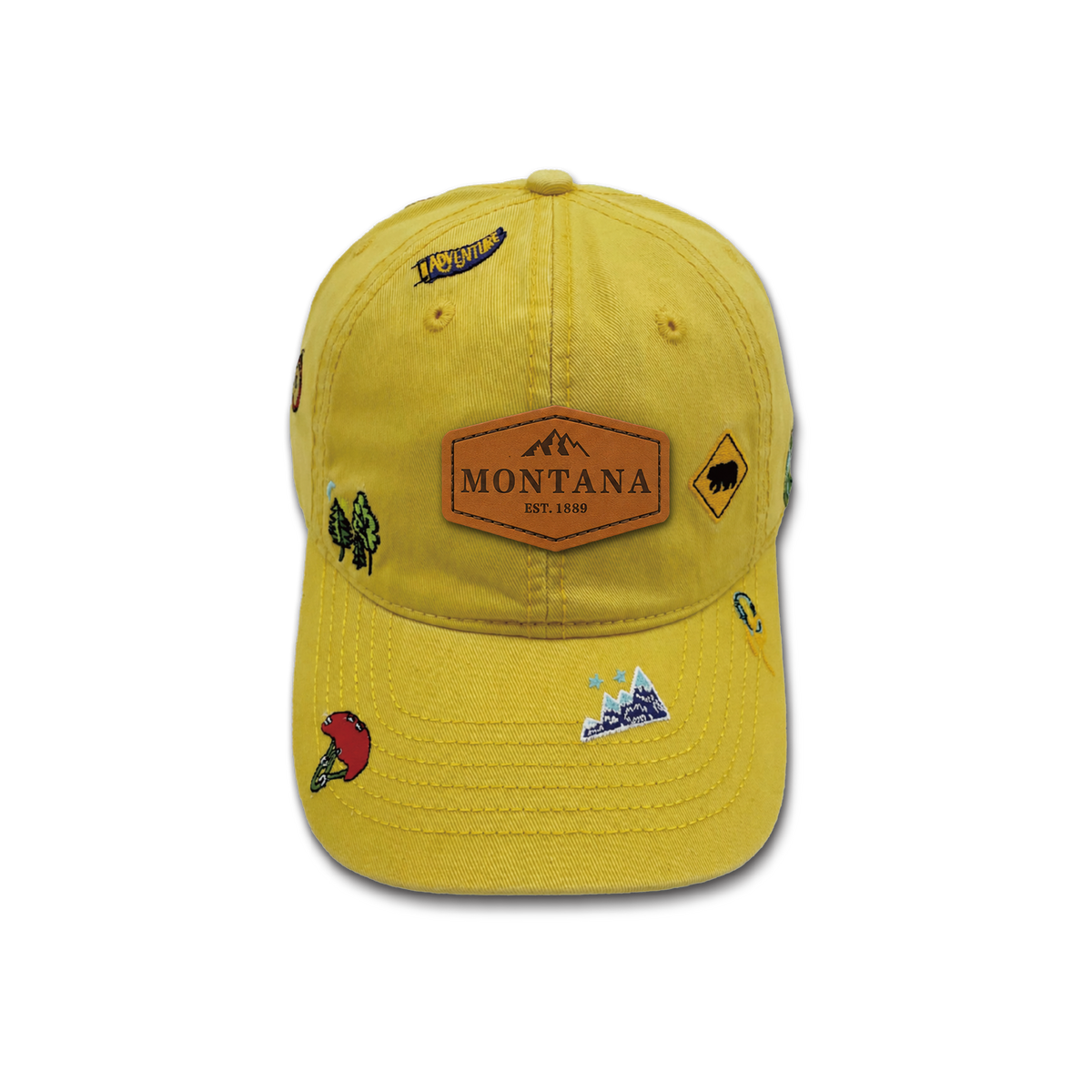 Montana Wilderness Explorer All Over Embroidered Baseball Cap